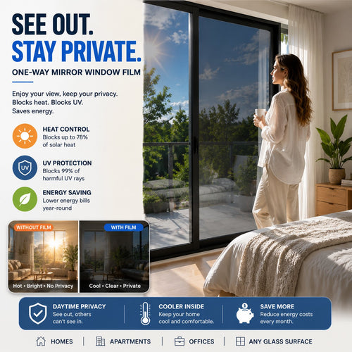 MirrorShield – One-Way Reflective Privacy Film