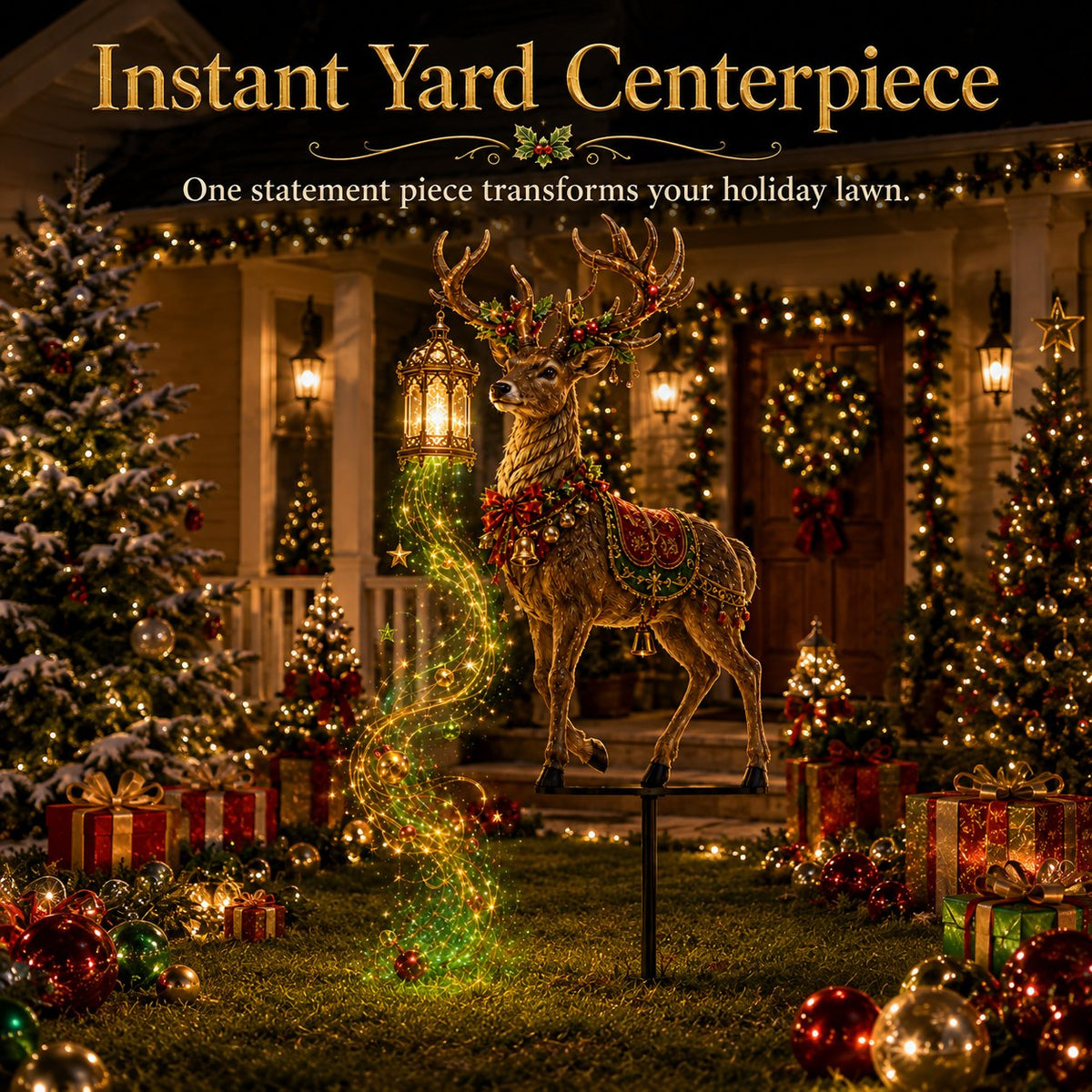 MerryStag – Light-Up Christmas Reindeer Decoration