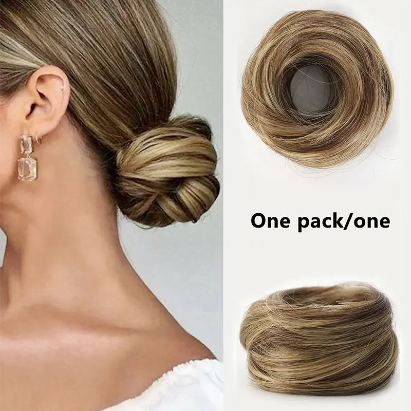 VelisseaCare – Curly Messy Bun Scrunchie Hair Extension