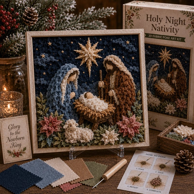 FaithCraft – 3D Christian Fabric Poke Art Kit