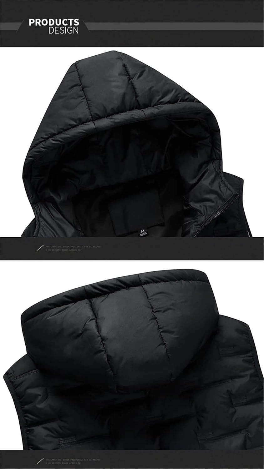 ArcticVail – Men’s Slim-Fit Hooded Zip Waistcoat
