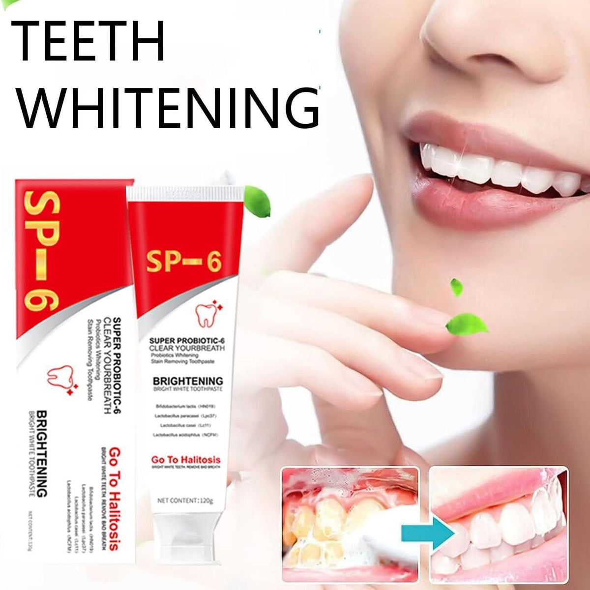 BrightBiome – Probiotic Whitening Toothpaste