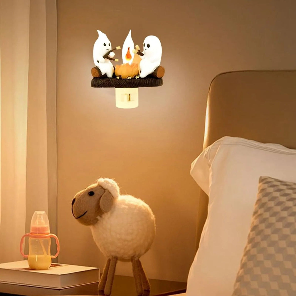 GhostHearth – Warm Campfire Ghost Nightlight