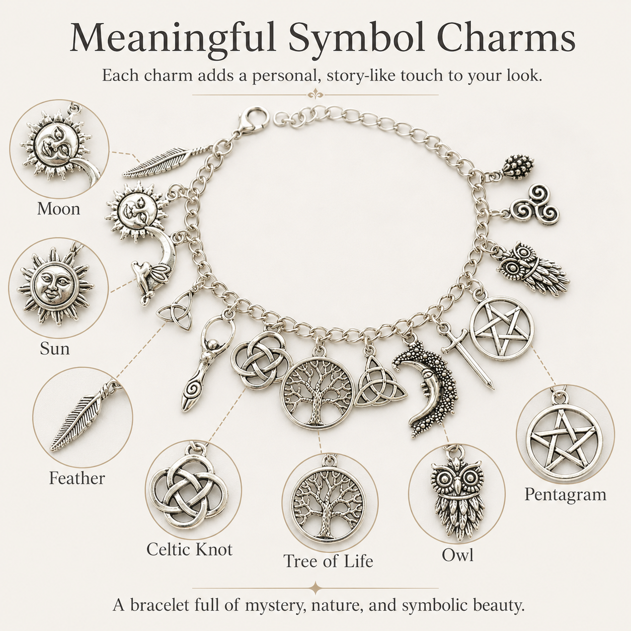 StellarSoul – Witchy Charm Bracelet