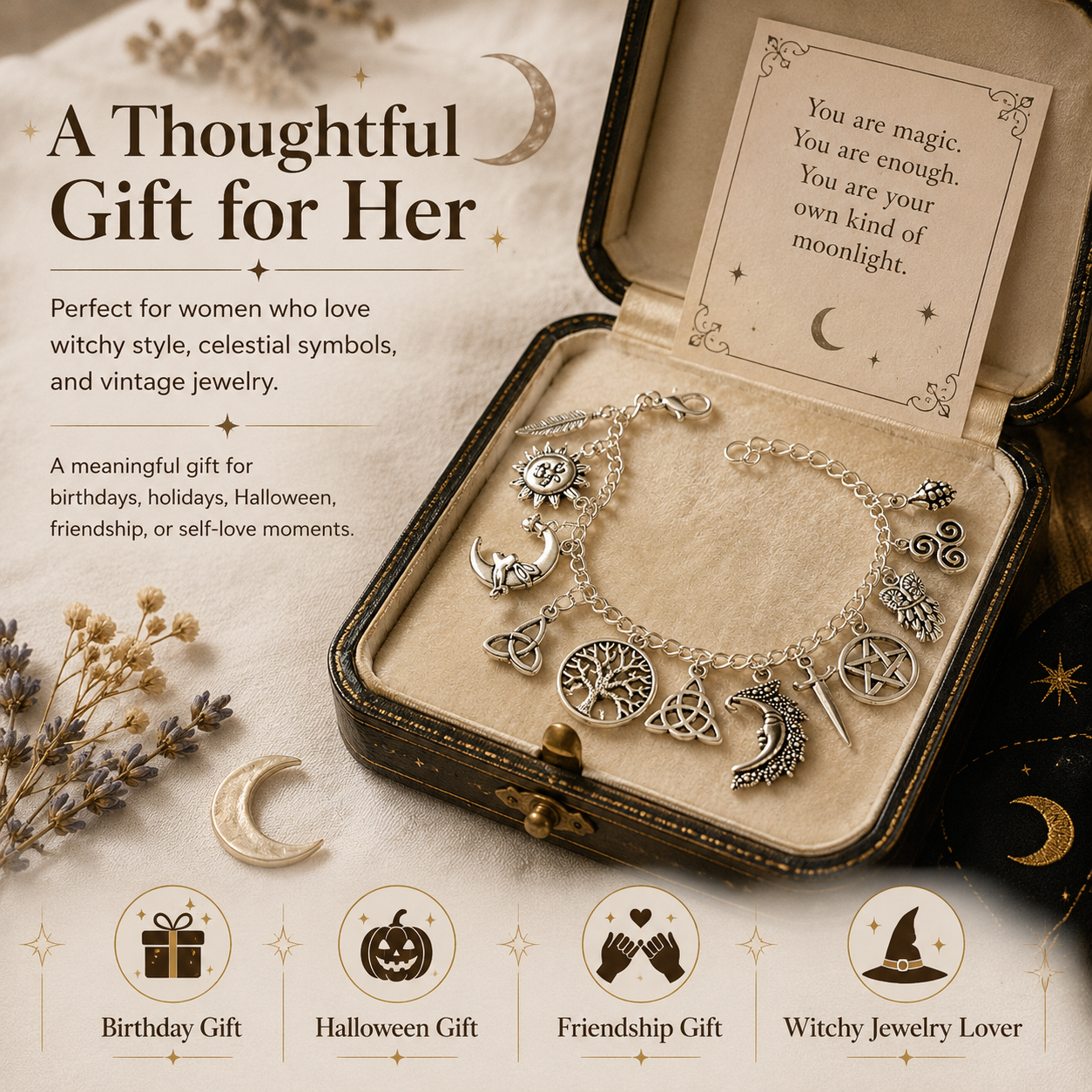 StellarSoul – Witchy Charm Bracelet