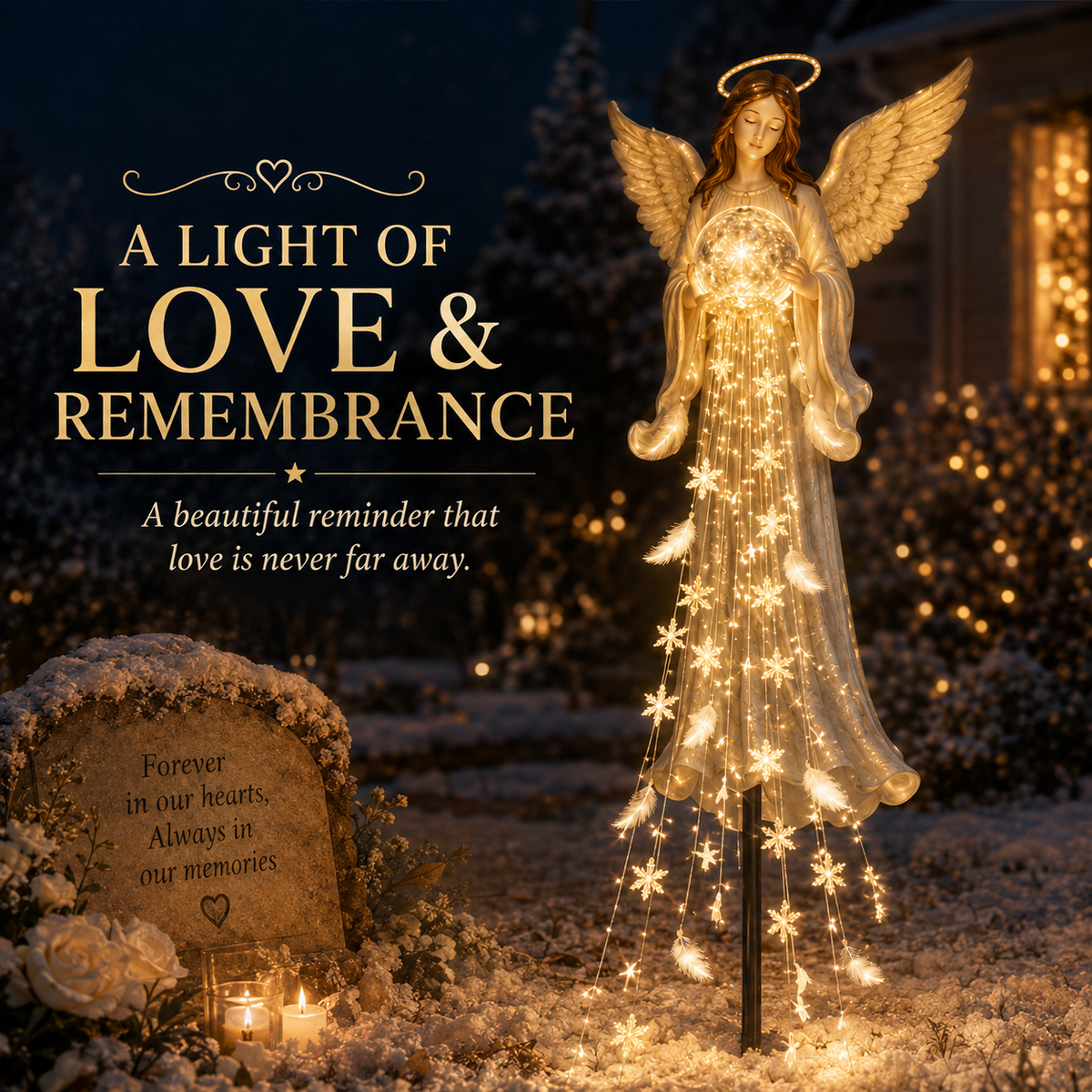 AngelRadiance – Solar Winged Angel Garden Light