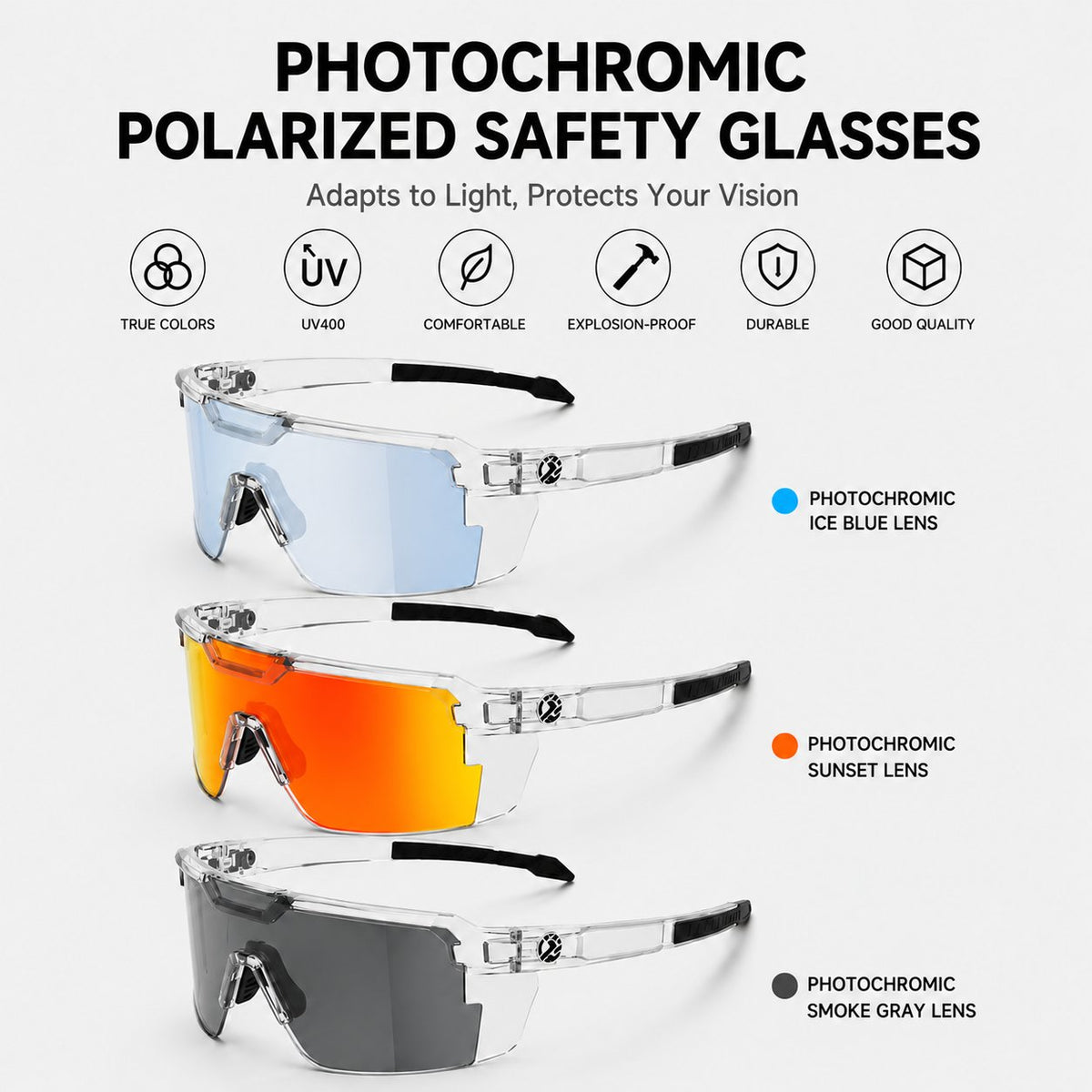 SkyShield – UV400 Adaptive Safety Glasses