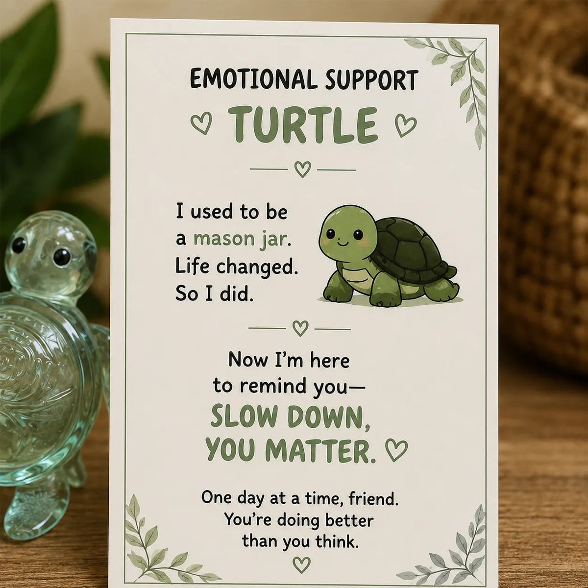 GentleHeart – Emotional Support Glass Keepsake