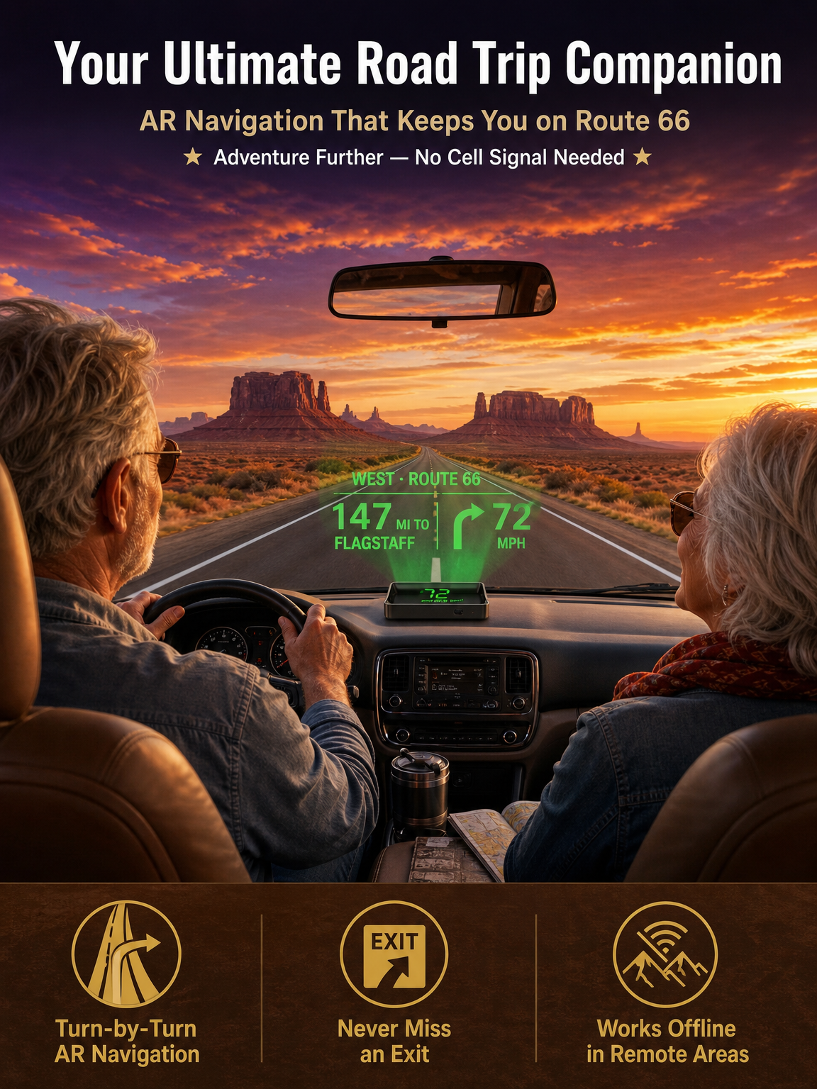 DriveSight – Smart GPS Head-Up Display Speedometer