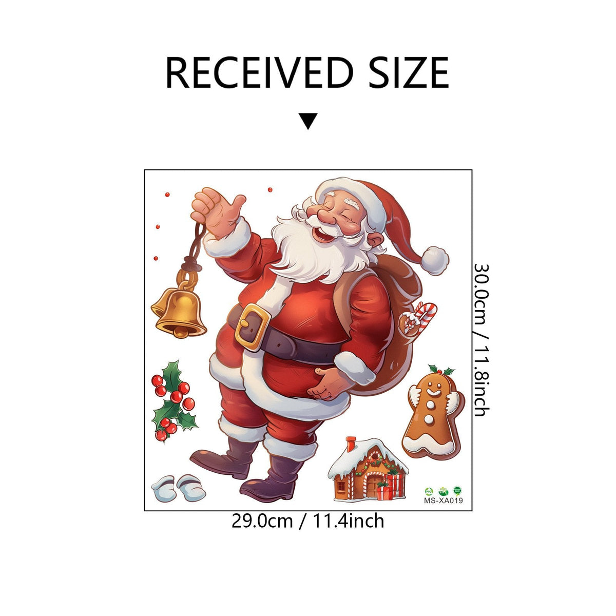 MerryWall – 3D Santa Claus Christmas Wall Sticker