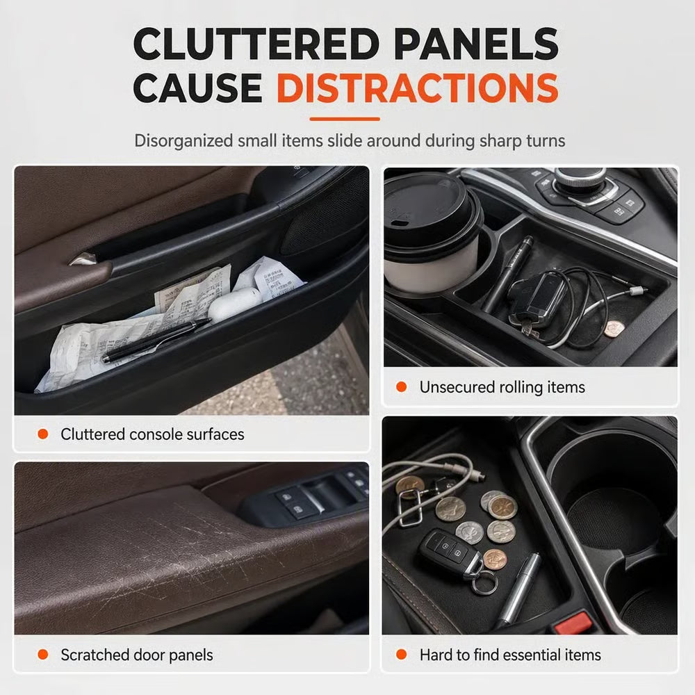 LuxeRide – Foldable Car Cup & Phone Holder