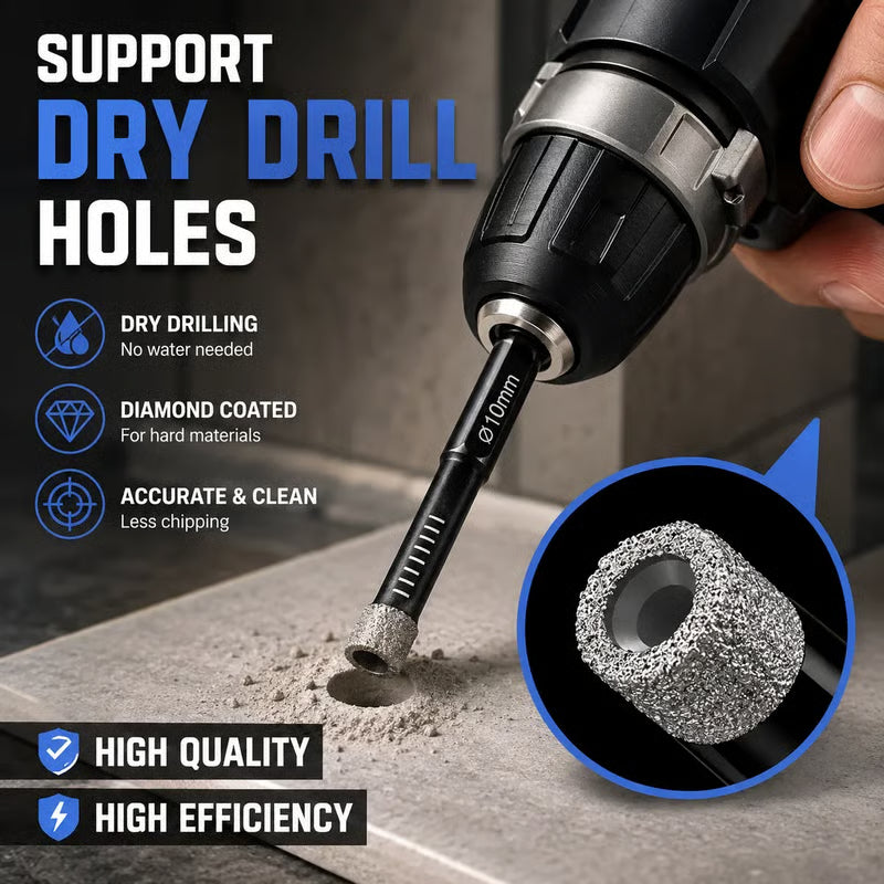 ForgeVanta – 6-Piece Diamond Tile & Stone Drill Bit Set