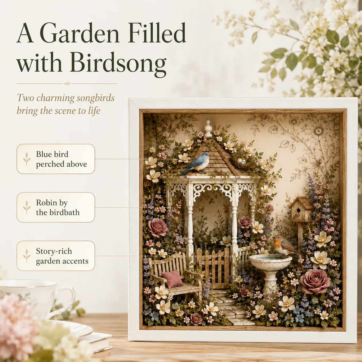 CottageCharm – DIY Layered Garden Shadow Box