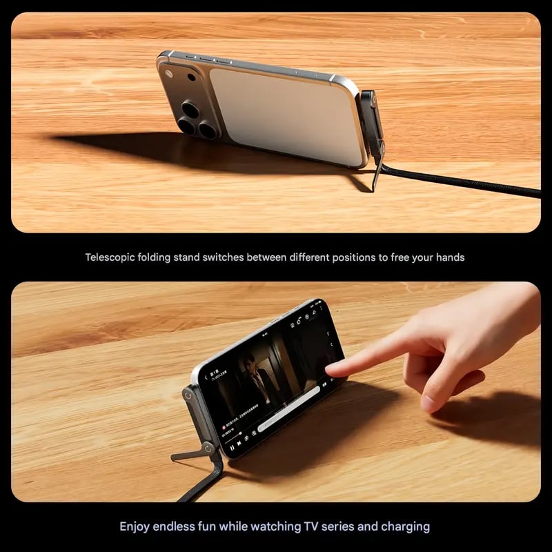 PowerDock – 240W USB-C Charging Cable With Phone Holder