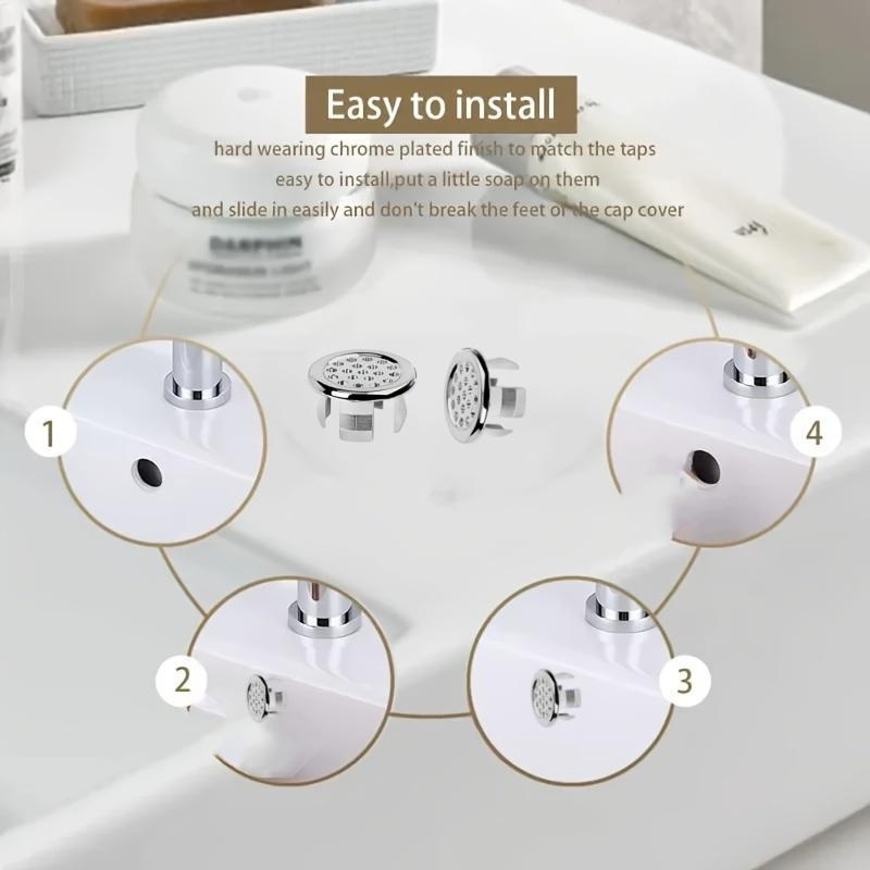 BasinCharm – Decorative Sink Overflow Hole Cover