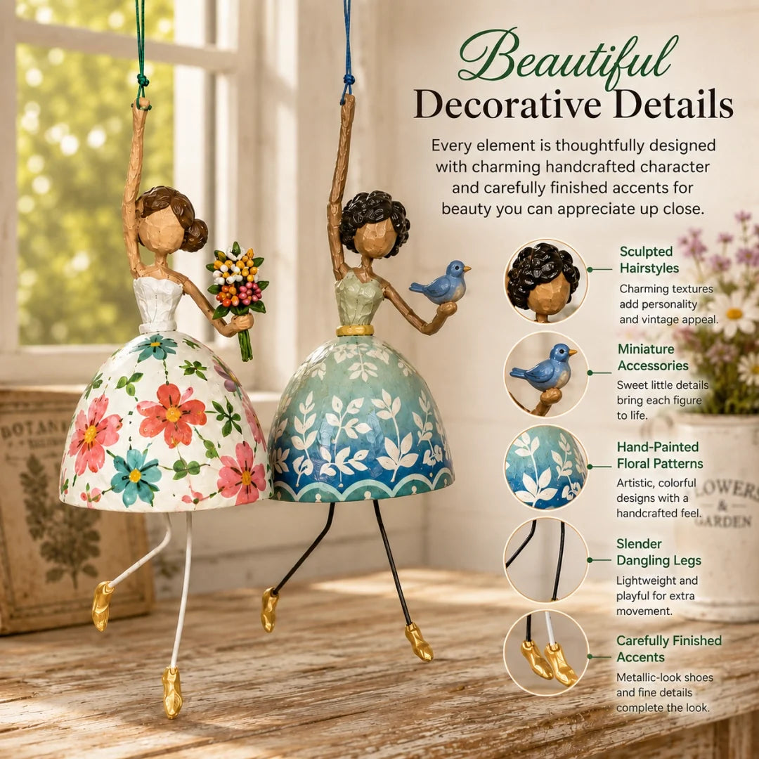 BreezyBelle – Whimsical Dancing Lady Hanging Ornament