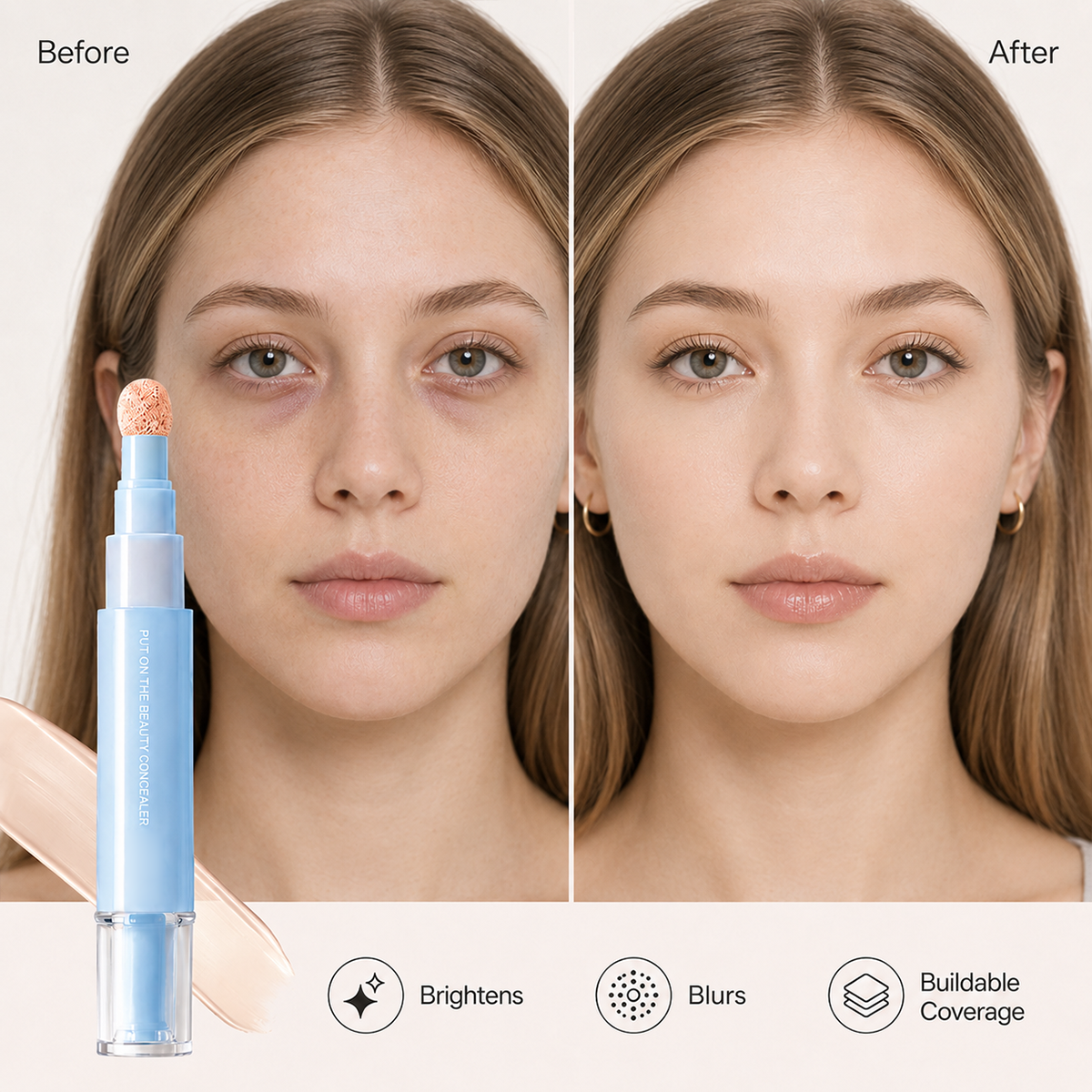 VelouraSkin – Dual-Effect Concealer & Powder Foundation