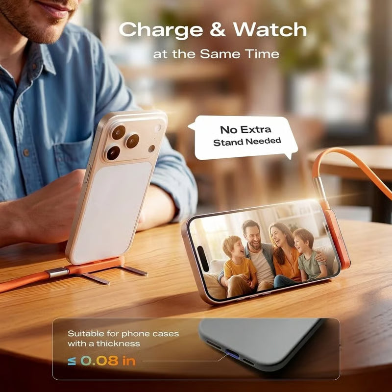 SnapCharge – Foldable Stand USB-C Charging Cable