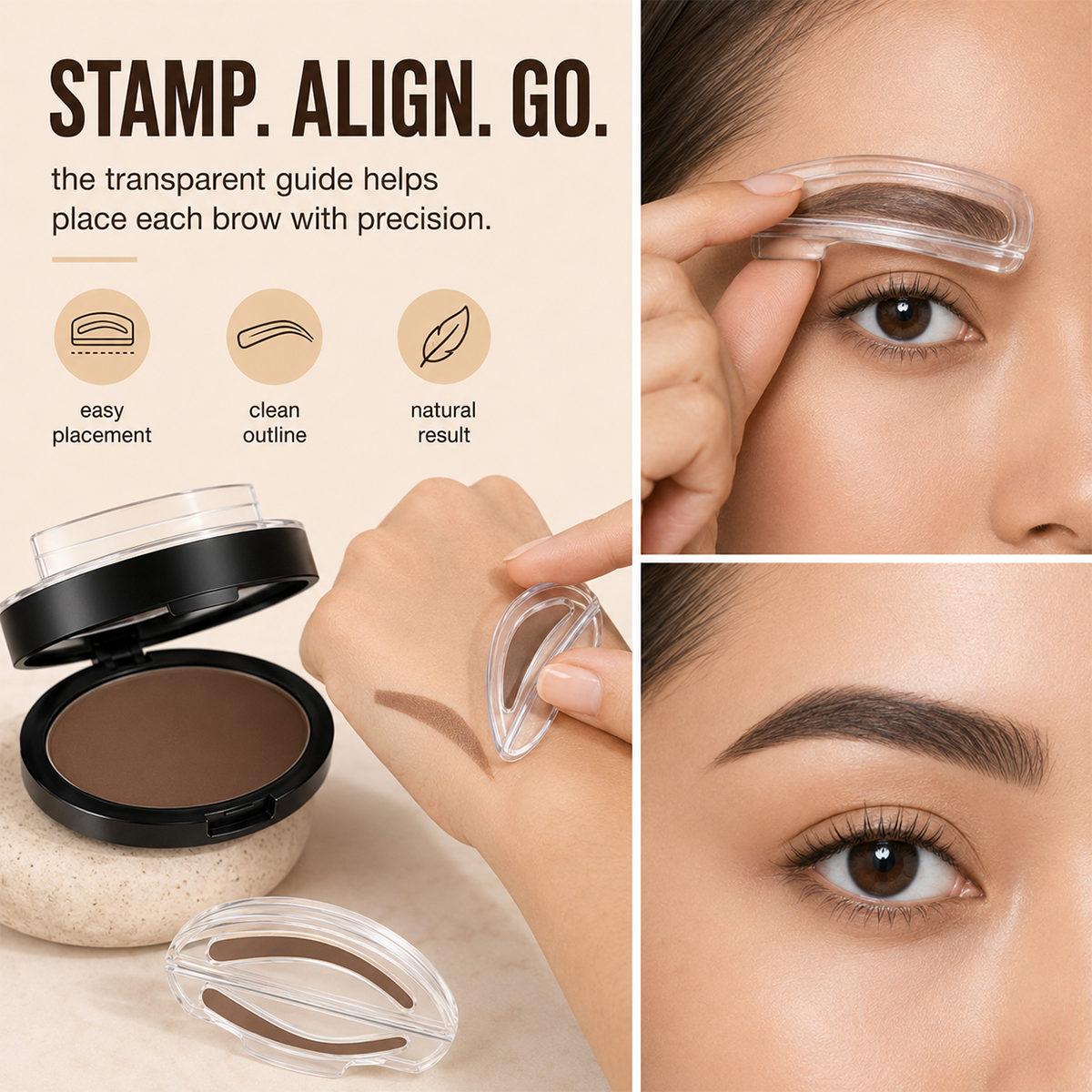 BrowVanta – 3-In-1 Eyebrow Stamp & Powder Kit