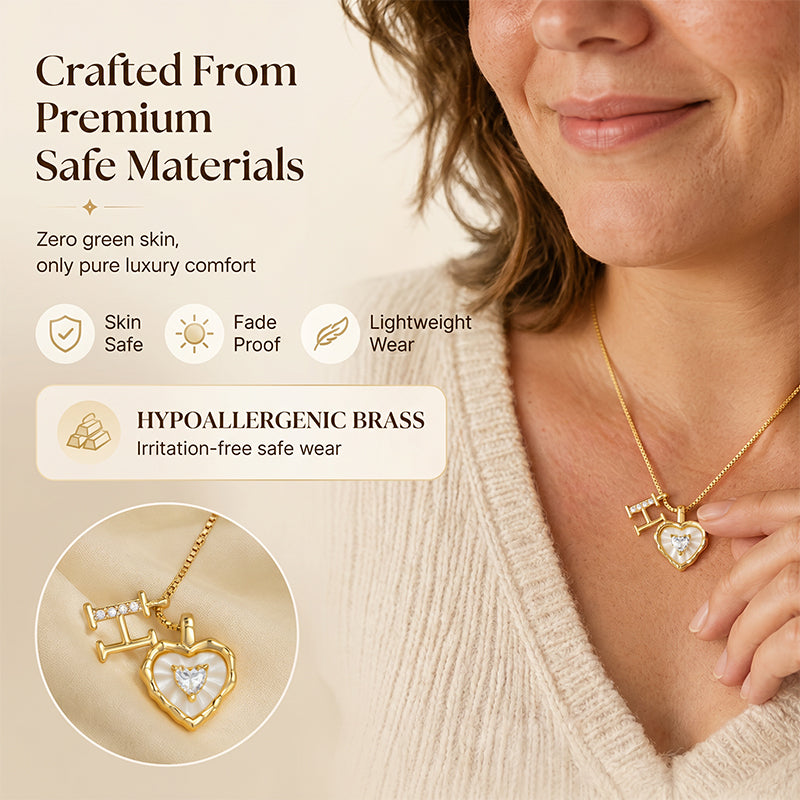 HeartLuxe – Personalized Initial Micro-Pave Necklace