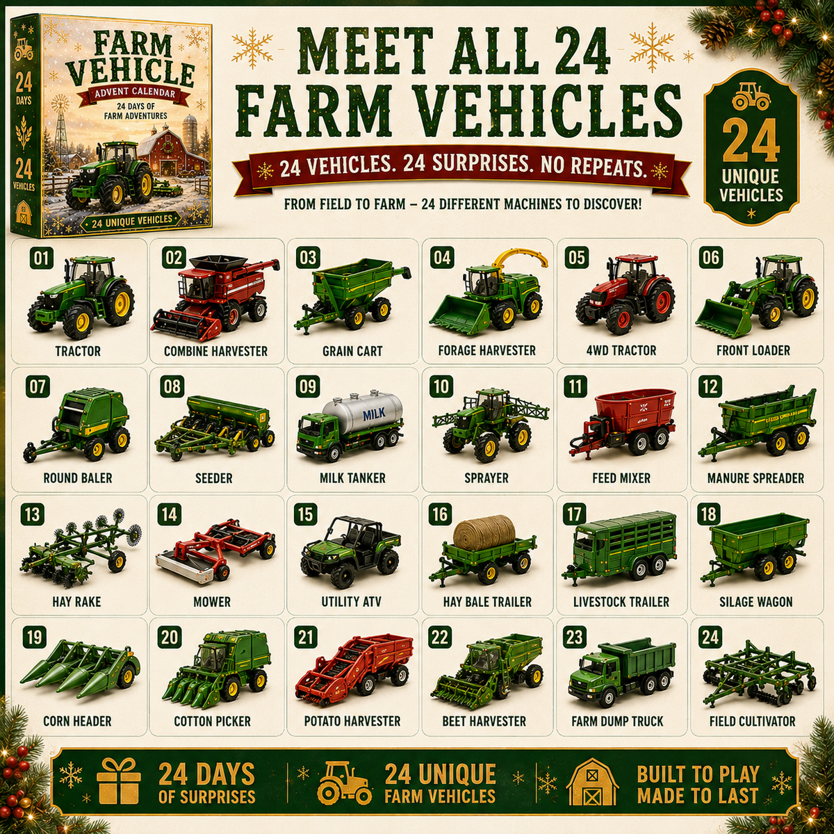 WonderWheels – 24-Day Vehicle Christmas Calendar