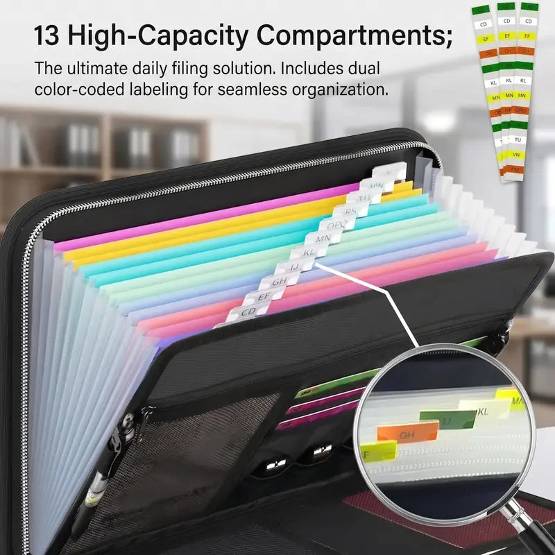 EmberVault – Fire-Resistant A4 Document Organizer Bag