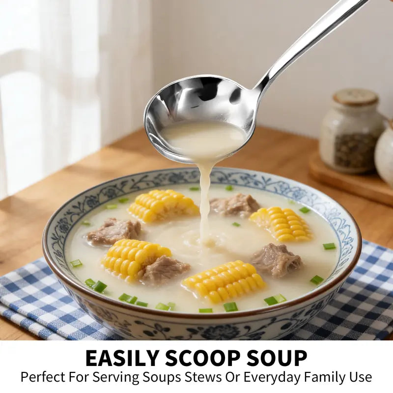 ComfortSip – Stainless Steel Dining Spoon