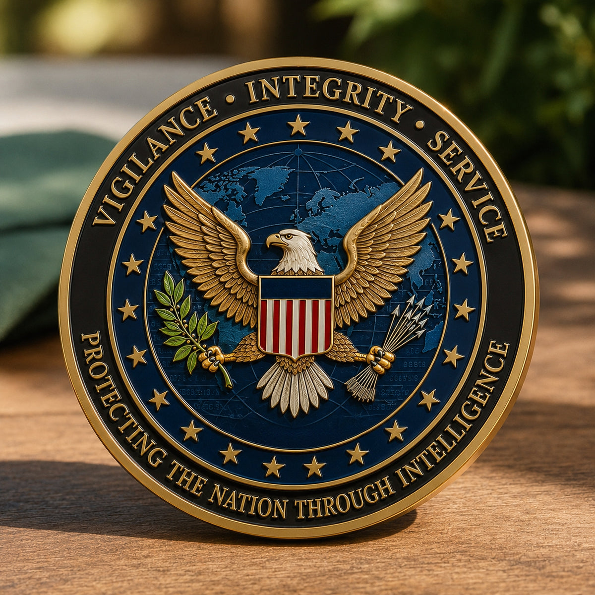 🦅U.S. Intelligence Community Commemorative Coin（Gift box included）