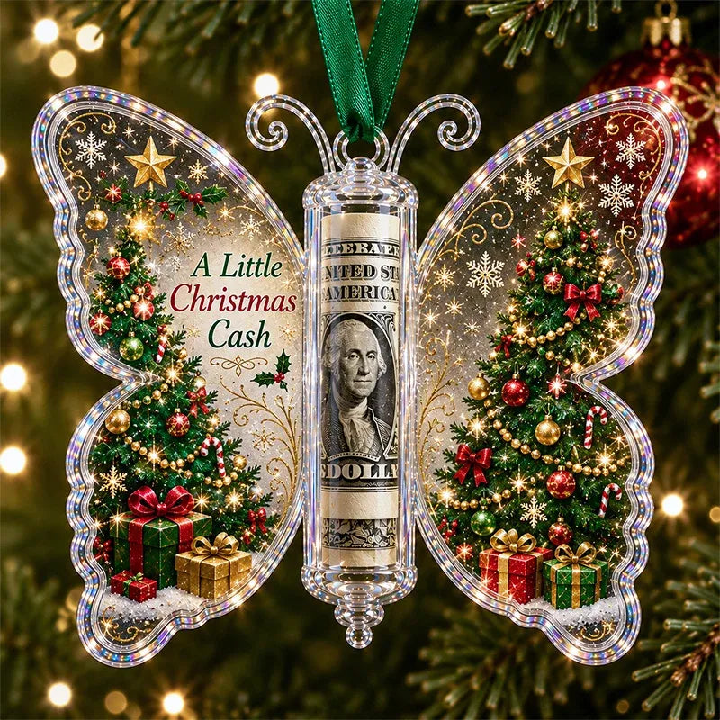 JoyButterfly – Christmas Cash Gift Butterfly Ornament