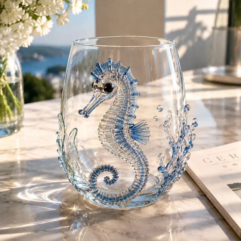 AquaElegance – Coastal Octopus Bar Glass