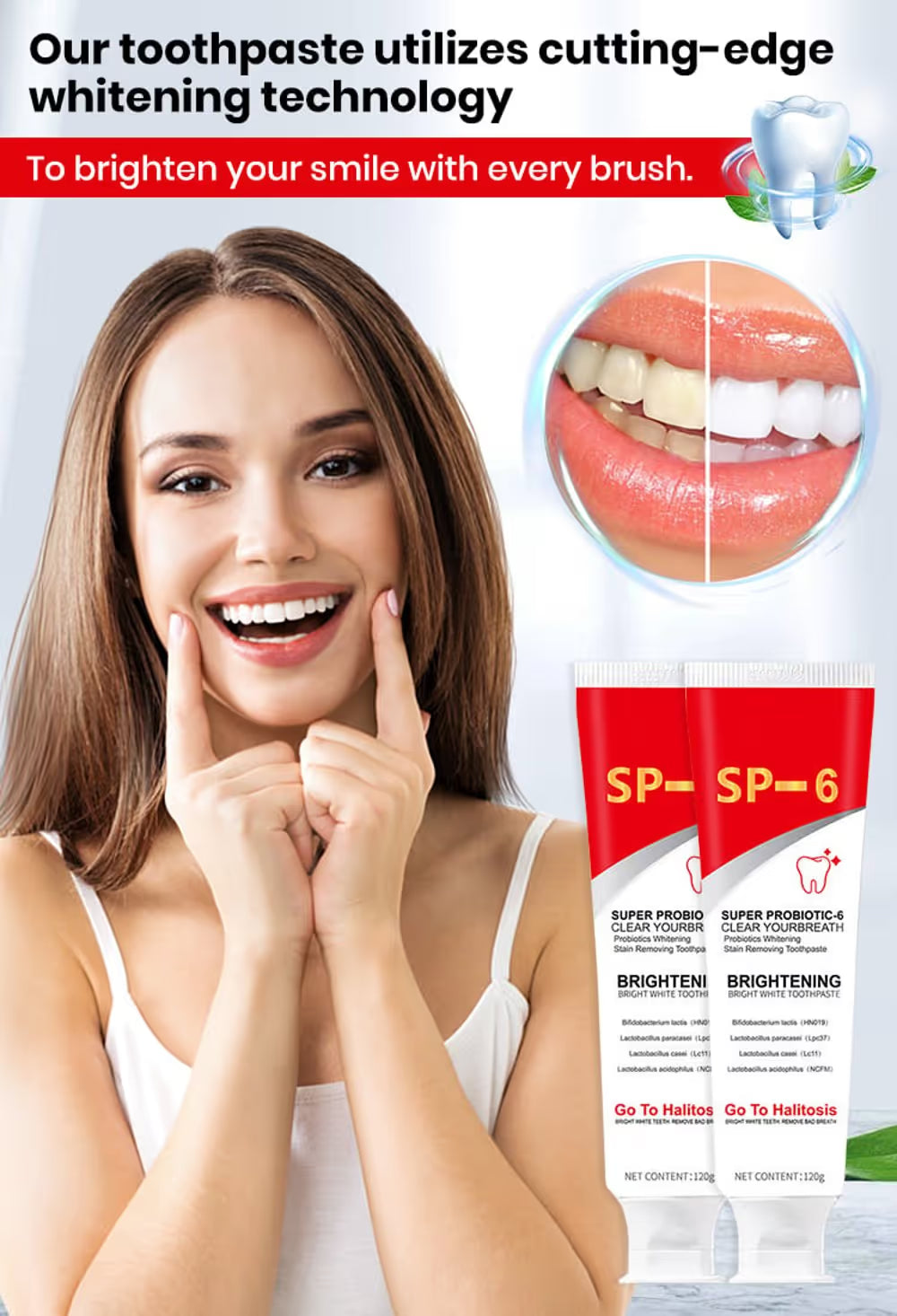 BrightBiome – Probiotic Whitening Toothpaste
