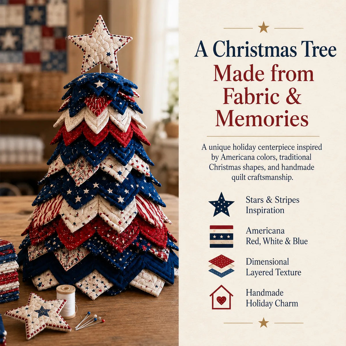 ChristmasStitch – Handmade Holiday Tree Quilt Kit