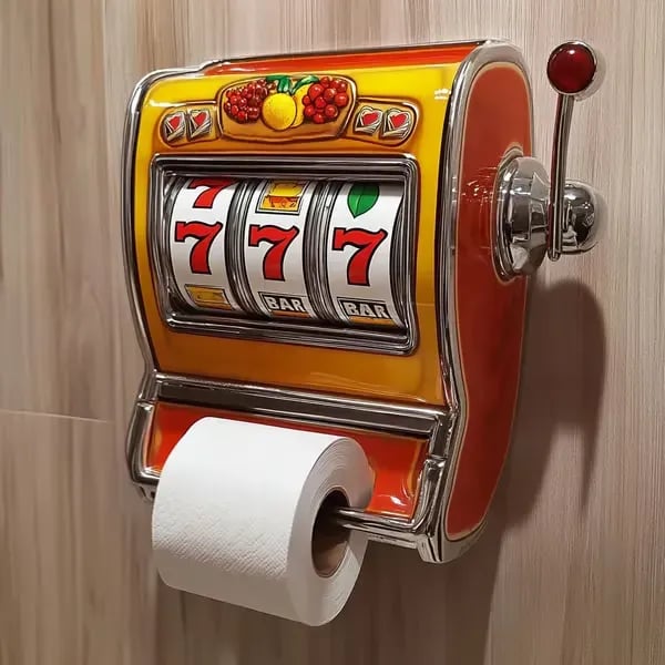 JackpotRoll – Casino Toilet Roll Holder