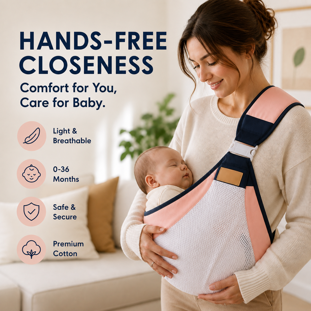 LumiNest – 4-In-1 Breathable Baby Carrier