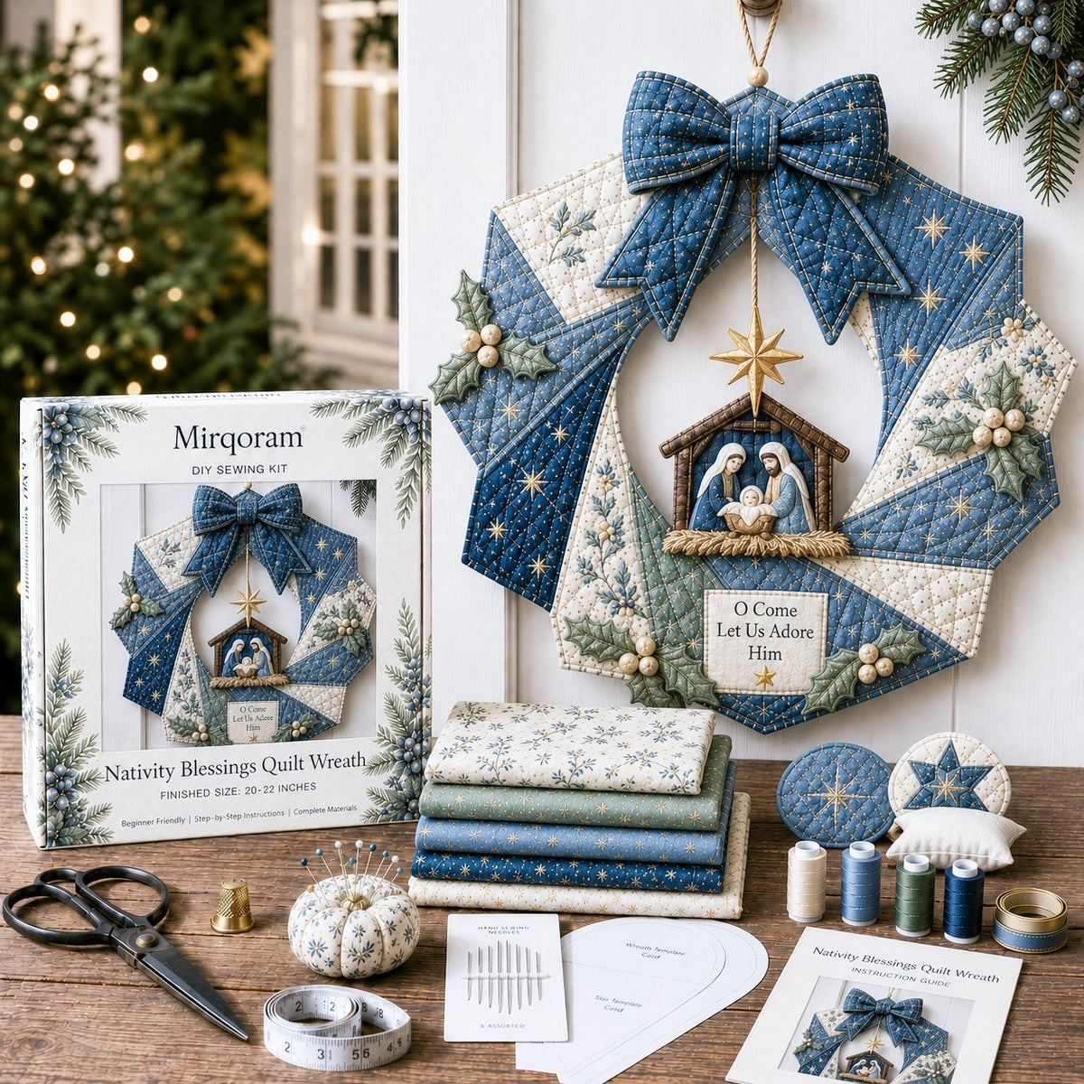 ChristmasCraft – Festive Fabric Wreath Making Kit