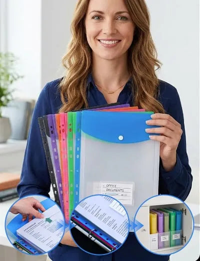 DocuCove – Expandable Binder File Pockets
