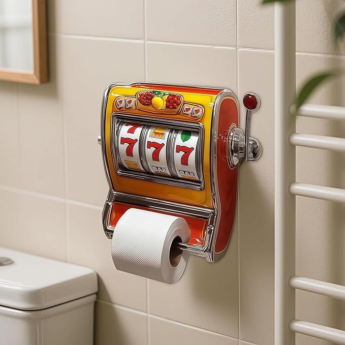 Spin & Wipe – Novelty Toilet Roll Holder