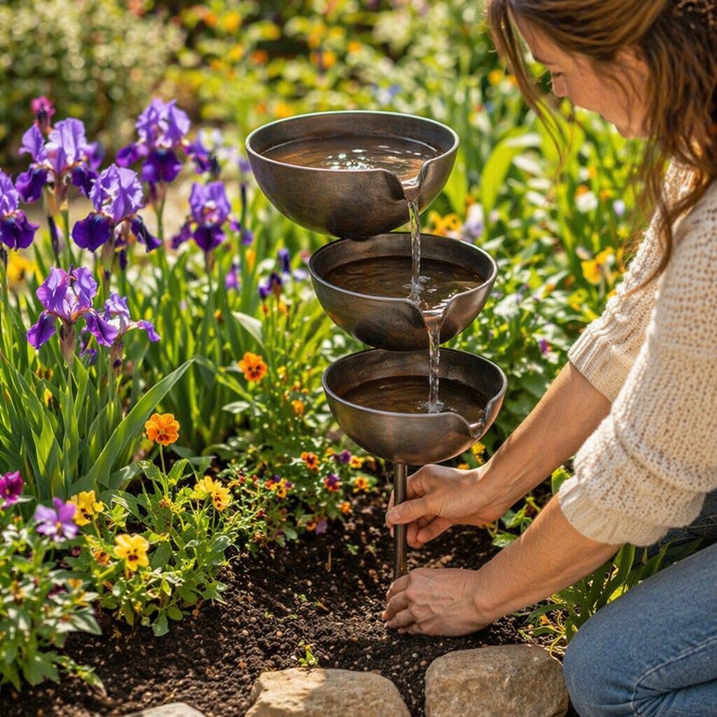 GardenRipple – Outdoor Bird Bath Stake
