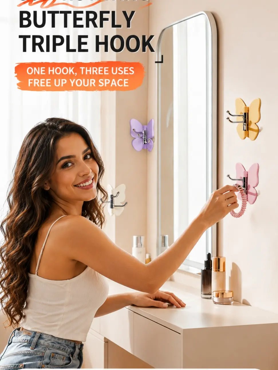 ButterNest – Rotating Butterfly Space-Saving Hook