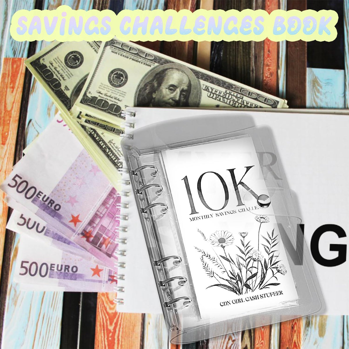 SaveNest – 12-Month Cash Savings Challenge Binder