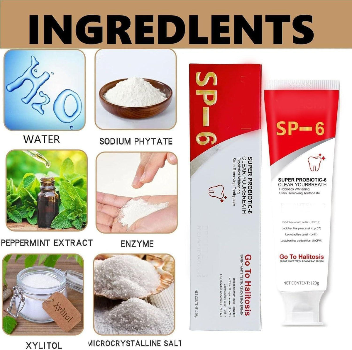BrightBiome – Probiotic Whitening Toothpaste