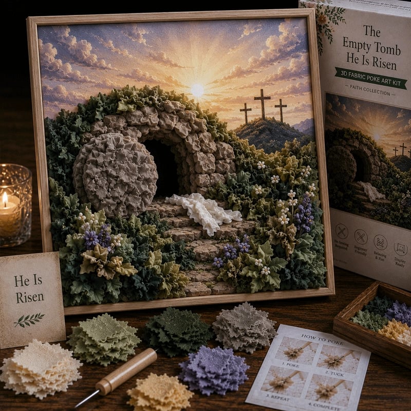 FaithCraft – 3D Christian Fabric Poke Art Kit