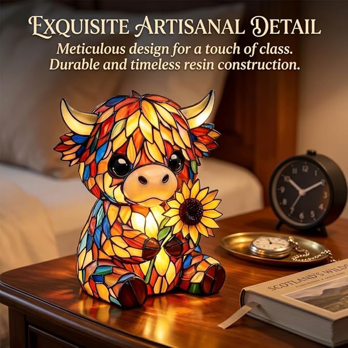 CozyMoo – Highland Cow LED Night Light