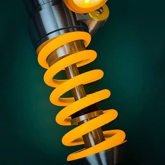 SuspensionGlow – Coil Spring LED Desk Lamp