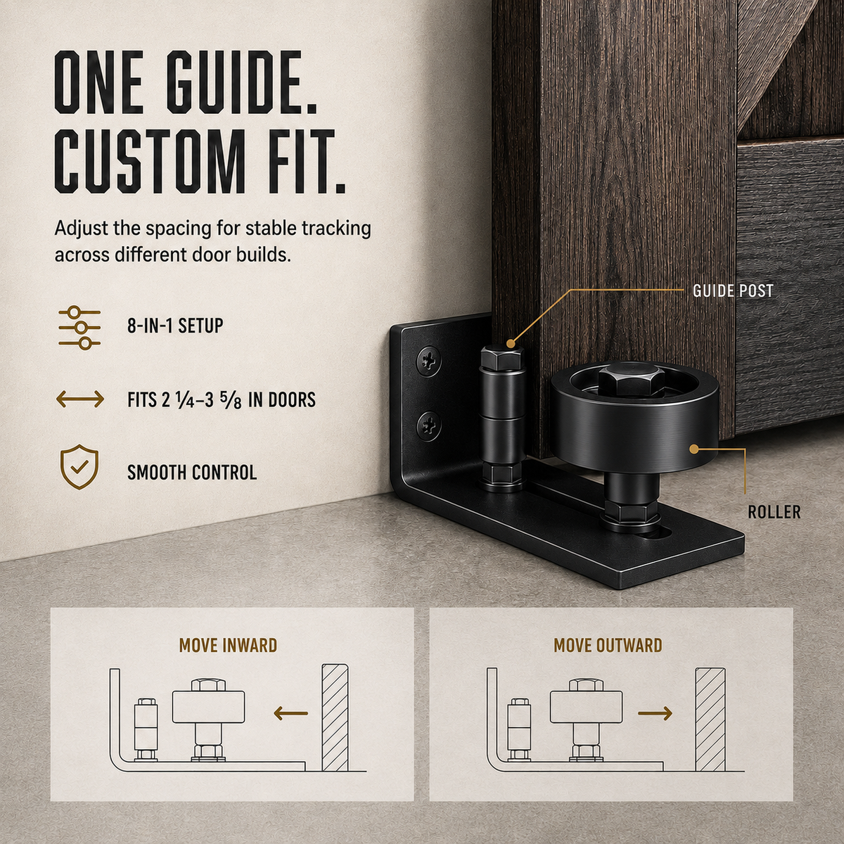 DoorAlign – Precision Barn Door Floor Guide