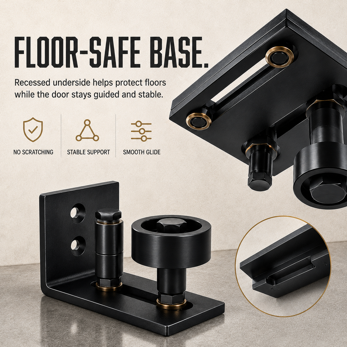 DoorAlign – Precision Barn Door Floor Guide