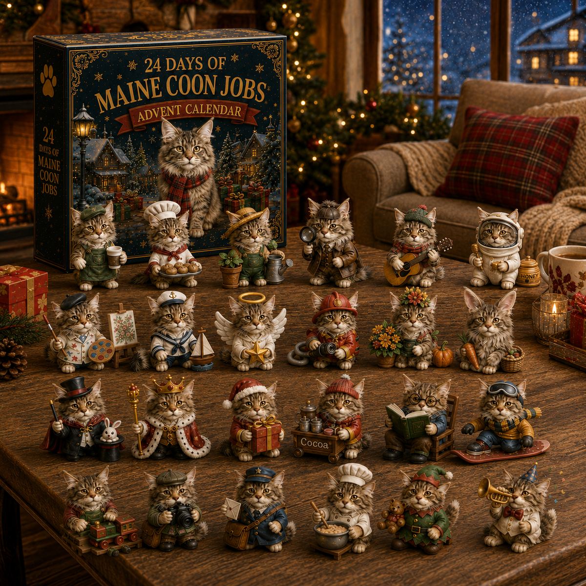 PurrCrest – 24-Day Maine Coon Jobs Advent Calendar 2026