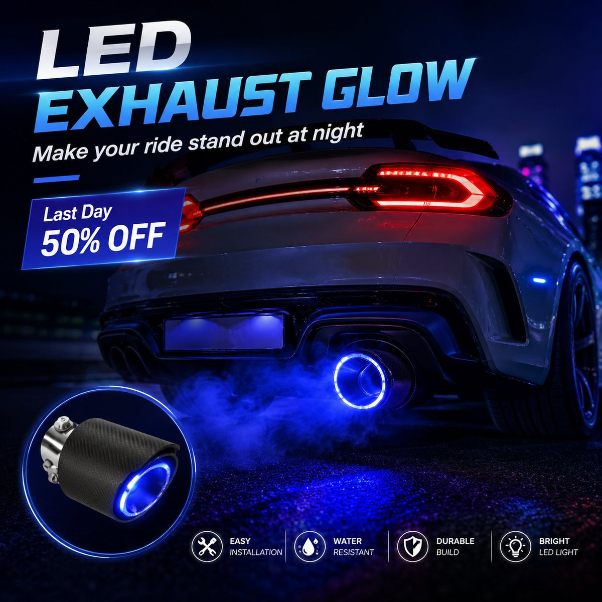 BlazeTail – Fire-Breathing Illuminated Exhaust Pipe