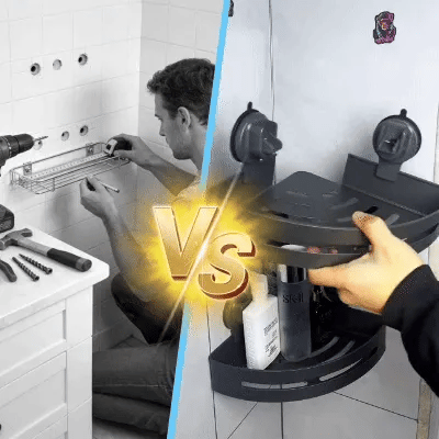 AquaVault – Triangle Suction Cup Shower Caddy
