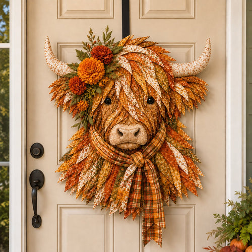 FloralMoo – 3D Highland Cow Fabric Art Kit